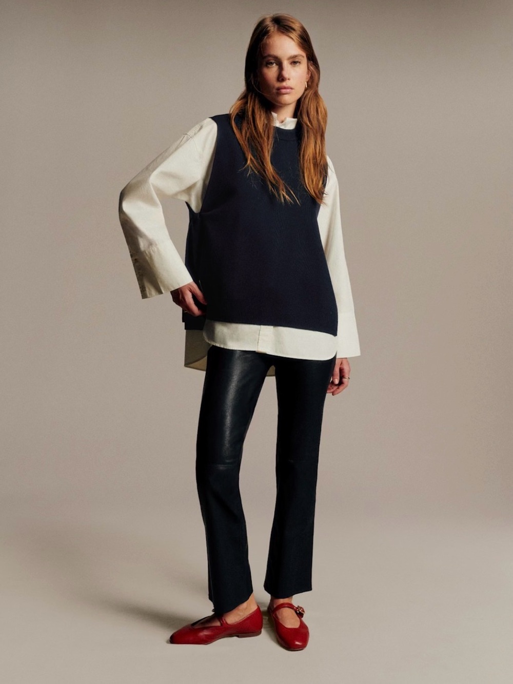 Sézane Cory jumper in Navy size small